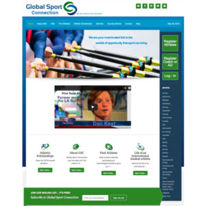 Global-Sport-Connection Site by Cathi Bosco C & D Studios
