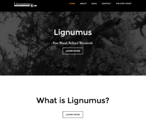 Lignumus site by C and D Studios